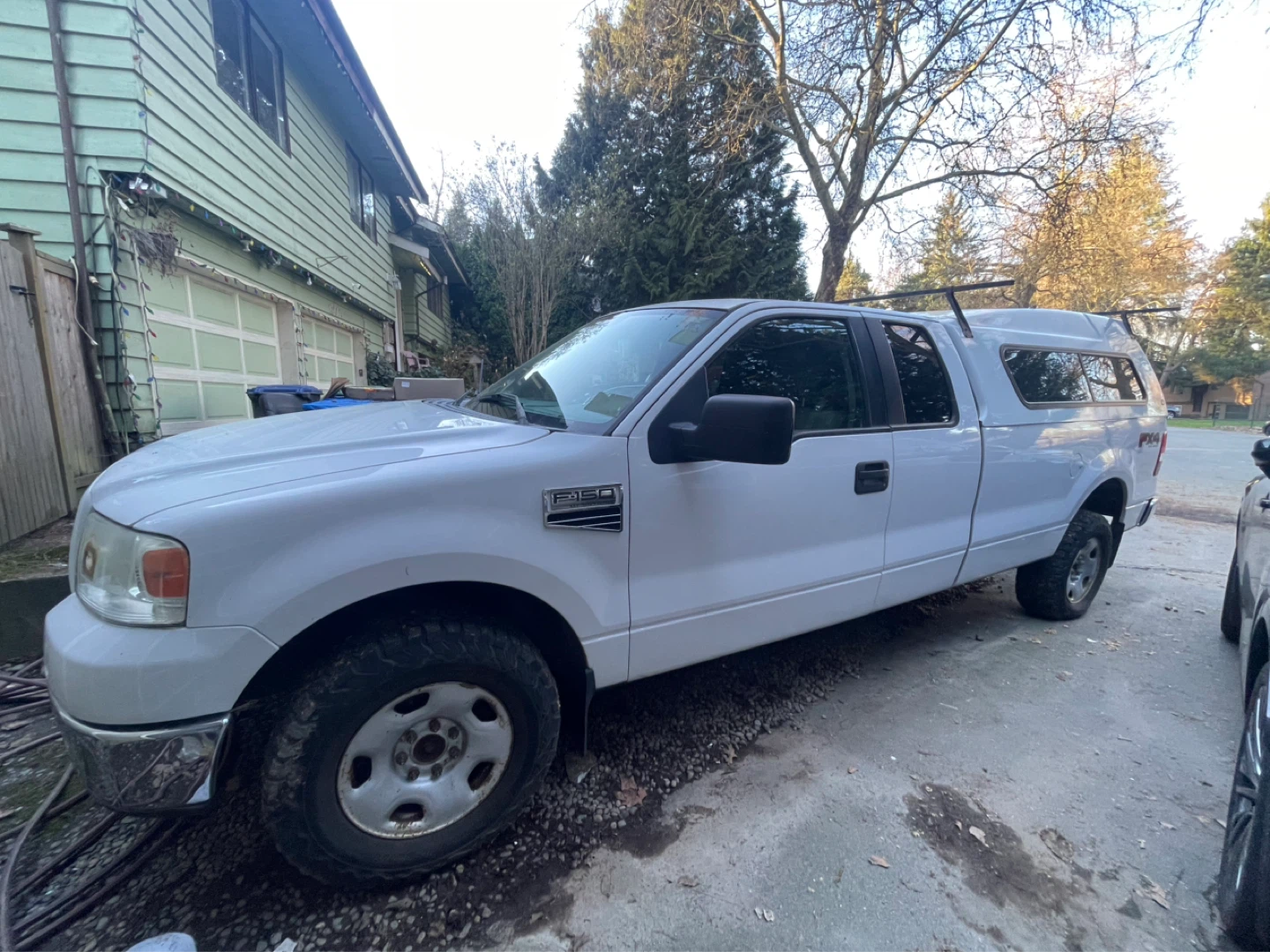White Ford F-150 FX4 Off Road Truck with Topper - photo 2