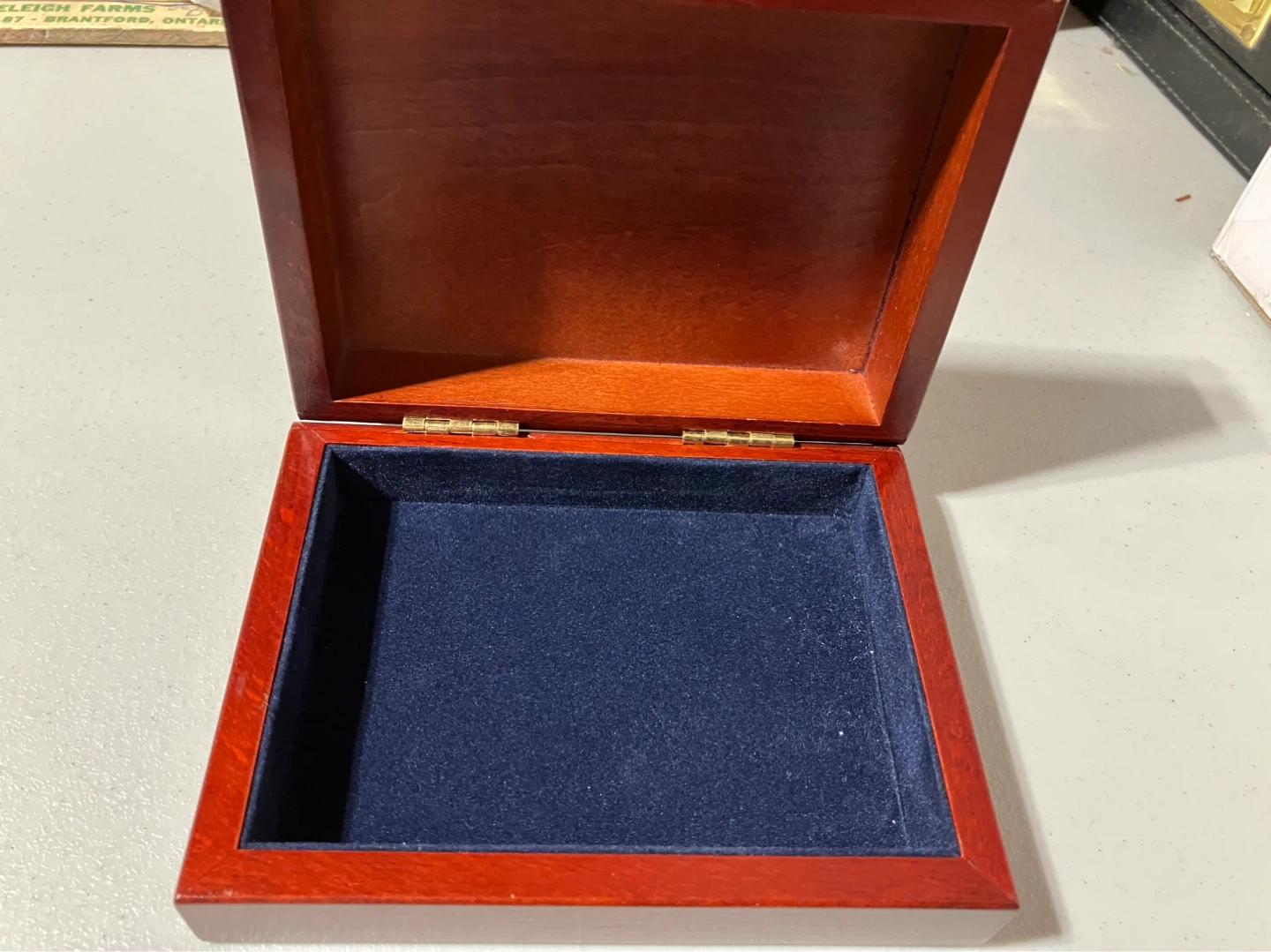 Decorative Wooden Keepsake Box with Winter Scene - photo 2