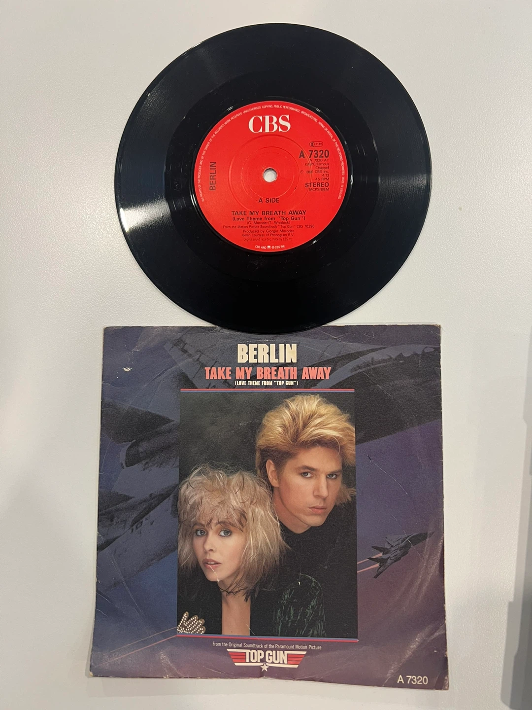 Berlin Take My Breath Away 7" Vinyl Single