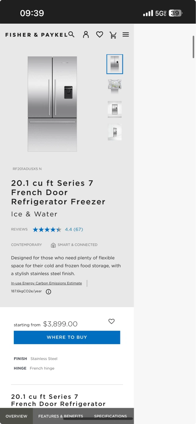 Fisher & Paykel Series 7