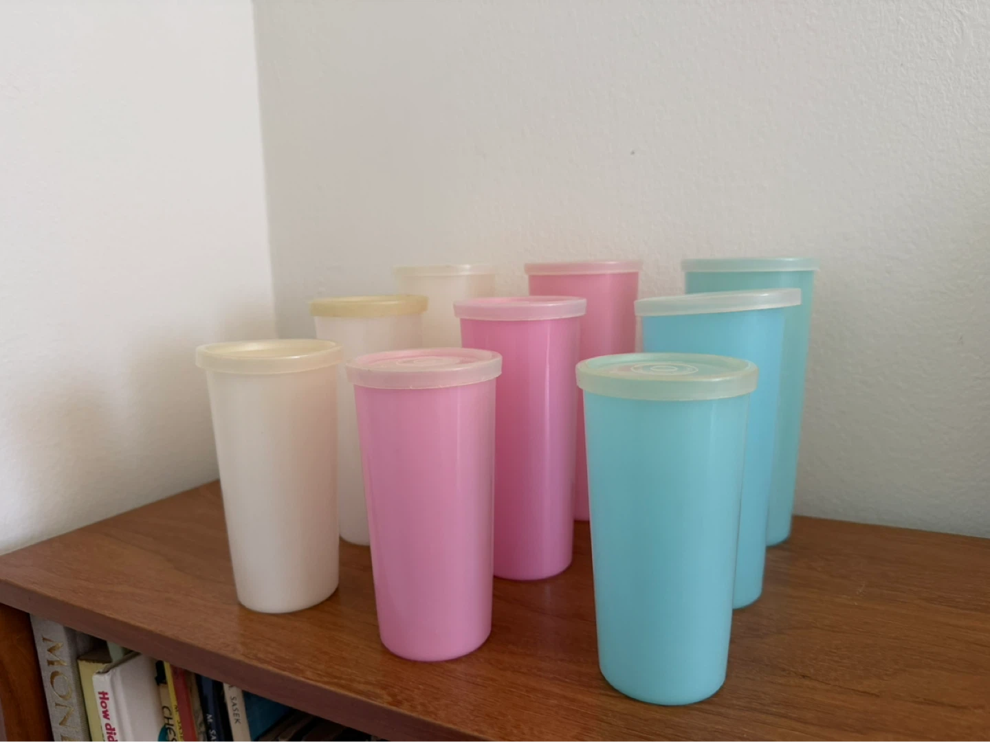 Set of 9 Tupperware Tumbler Cups - Pastel Colors - photo 2