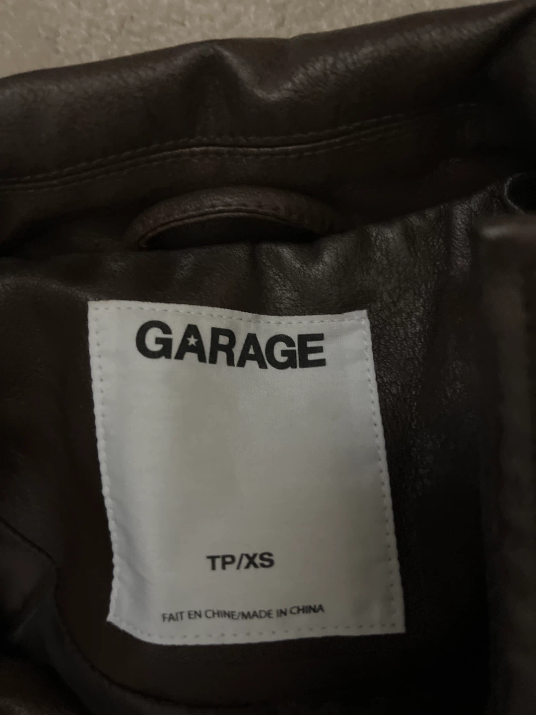 GARAGE Faux Leather Jacket TP/XS - photo 2