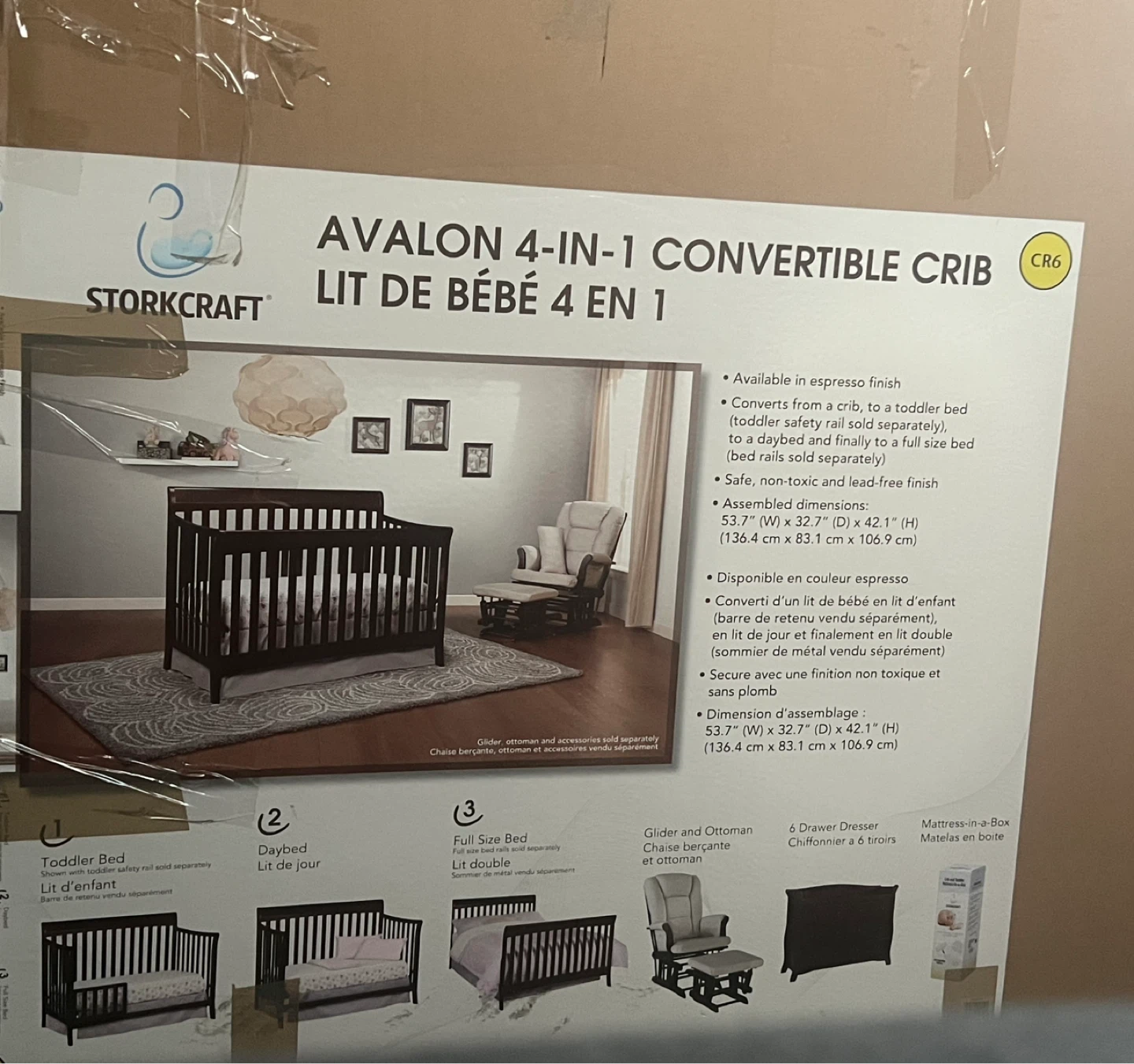 Storkcraft Avalon 4-in-1 Convertible Crib - photo 3