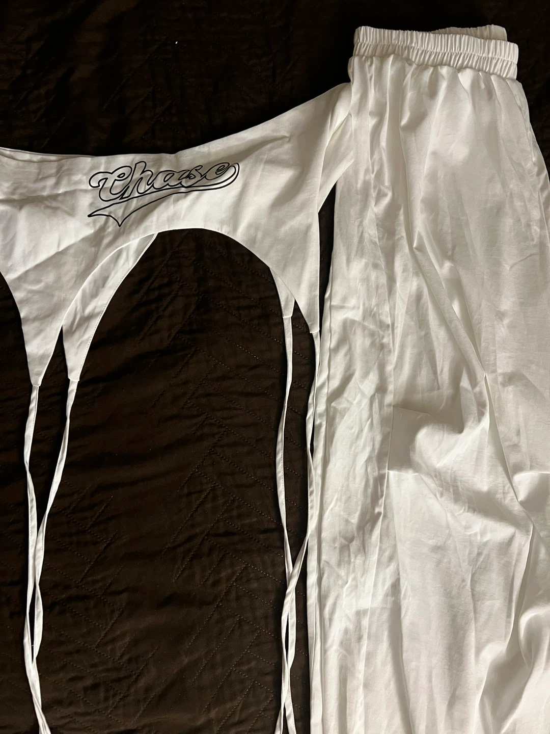White Chase Wide Leg Pants - photo 2