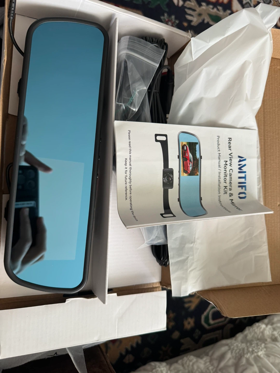 AMITIFO Vehicle Rear View Camera & Mirror Monitor Kit - photo 2