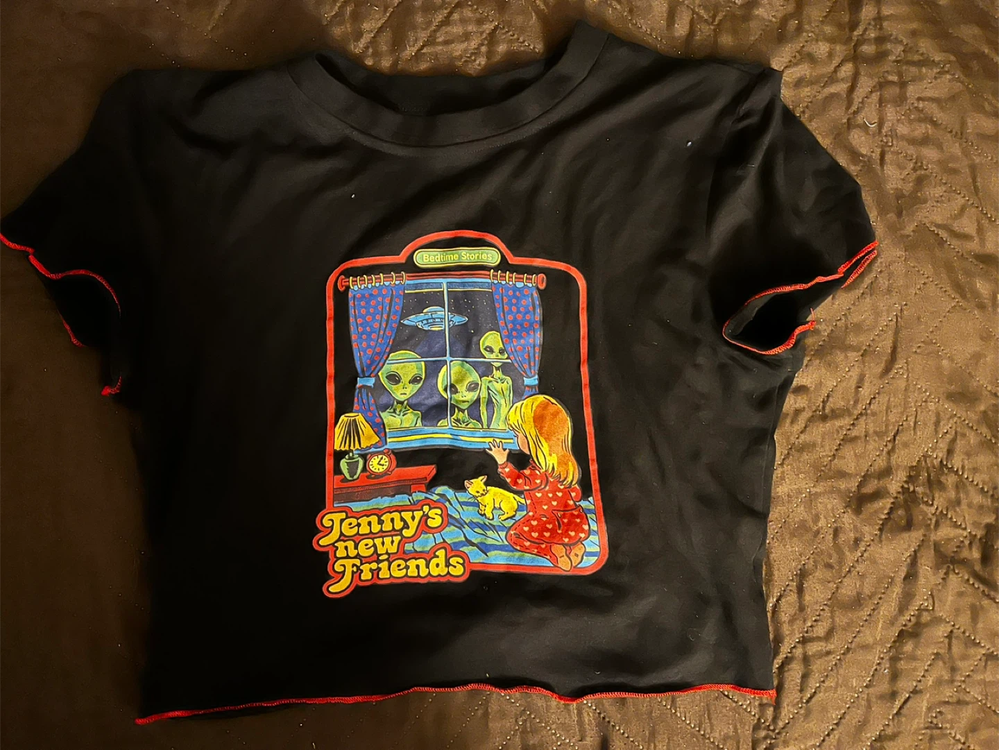 Black "Jenny's New Friends" Graphic T-Shirt - photo 2