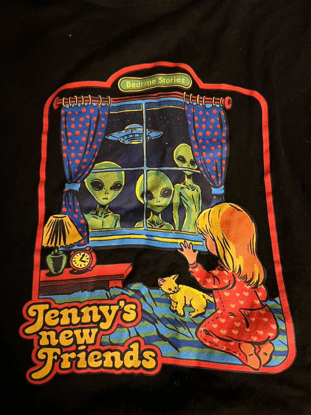 Black "Jenny's New Friends" Graphic T-Shirt - photo 3