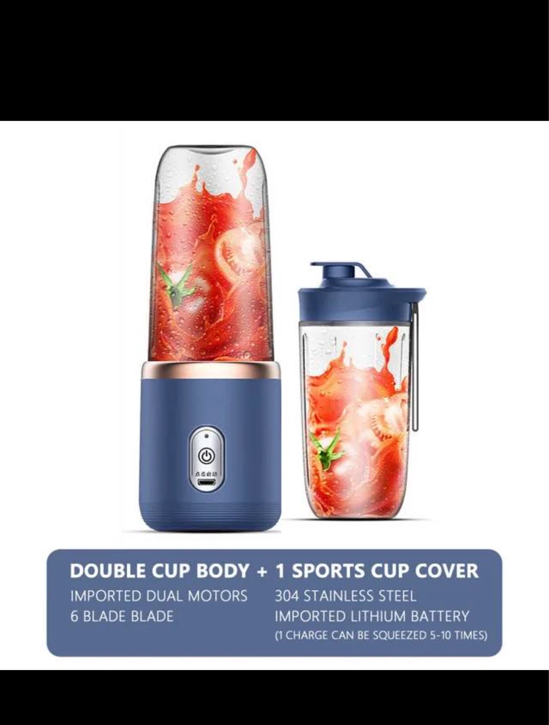 Portable USB Juicer Blender - photo 2