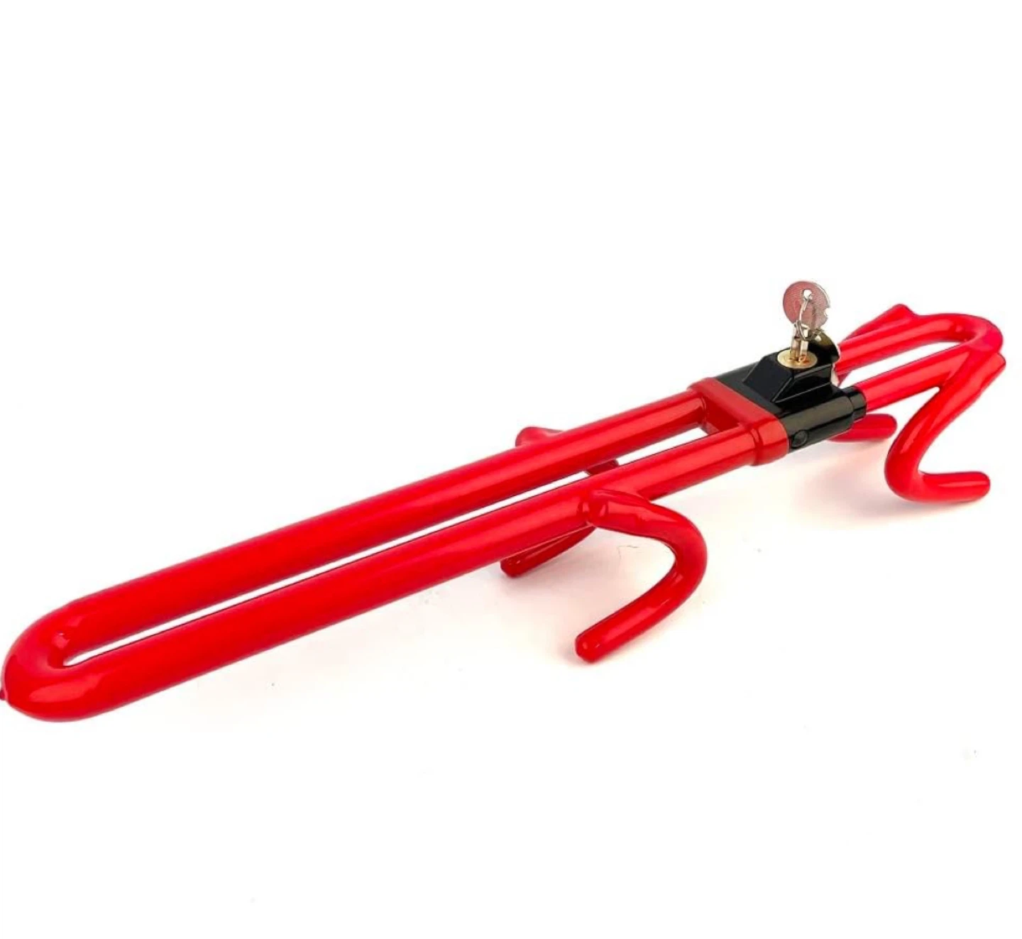 Double Hook Locks Anti Theft Car Device with 2 Keys - photo 5
