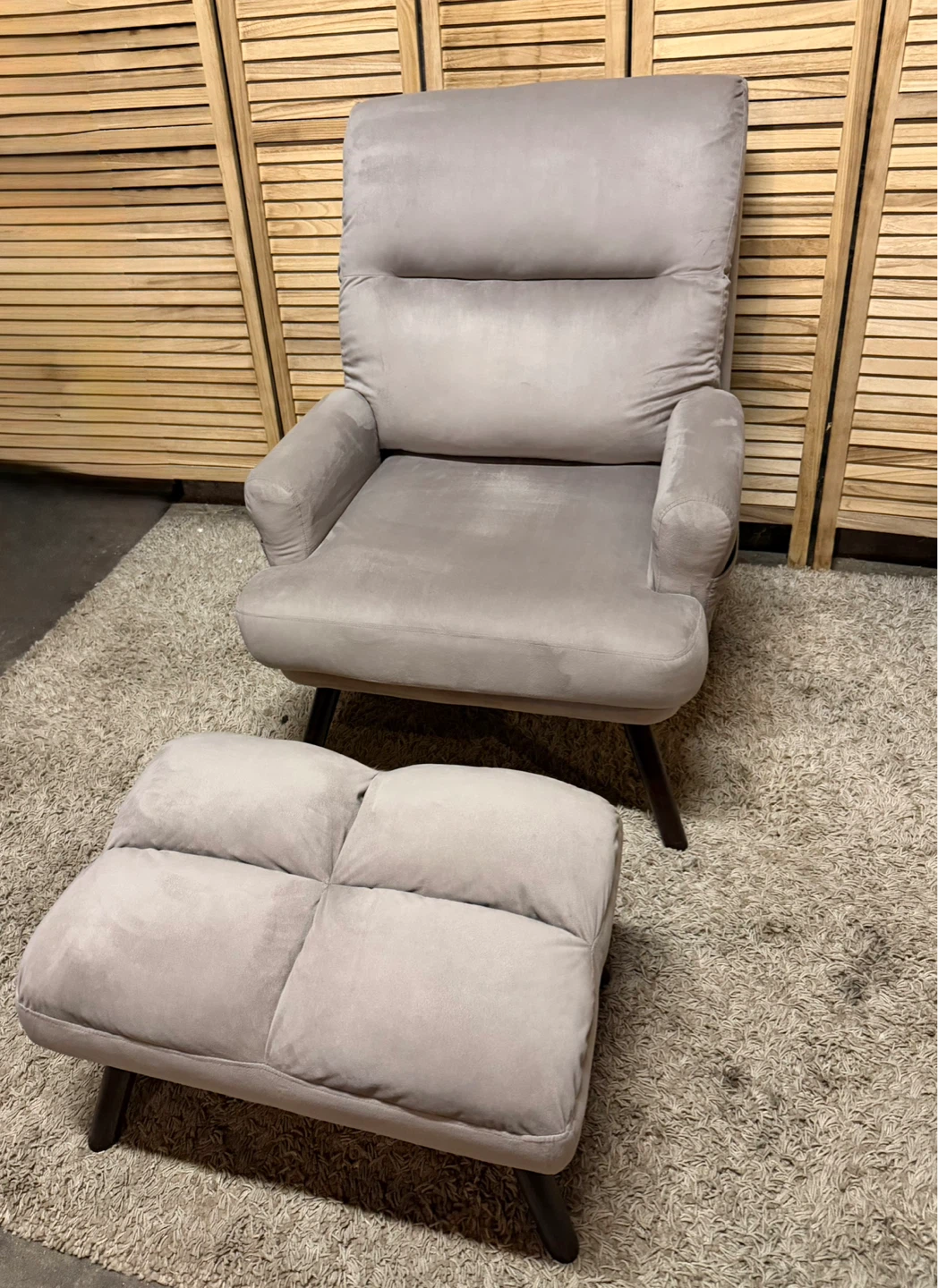 Recliner Accent Chair With Ottoman