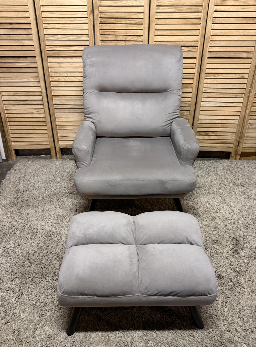Recliner Accent Chair With Ottoman - photo 2