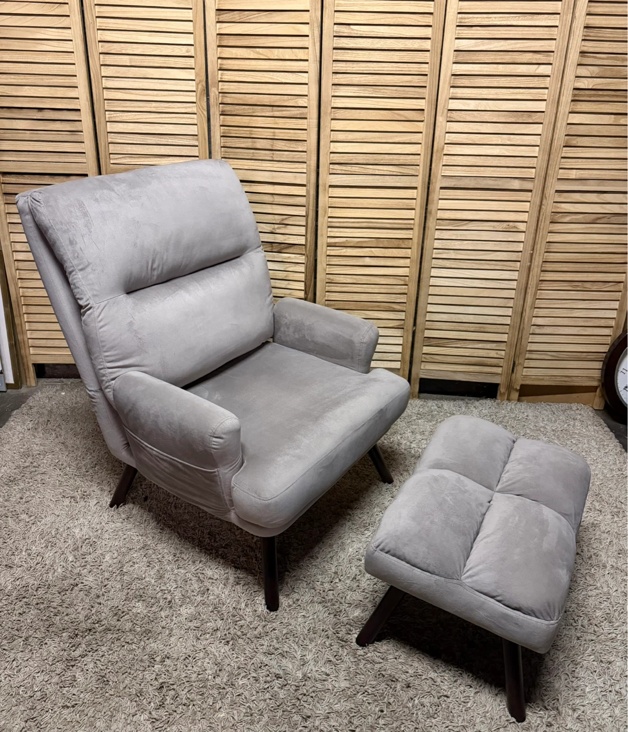 Recliner Accent Chair With Ottoman - photo 3