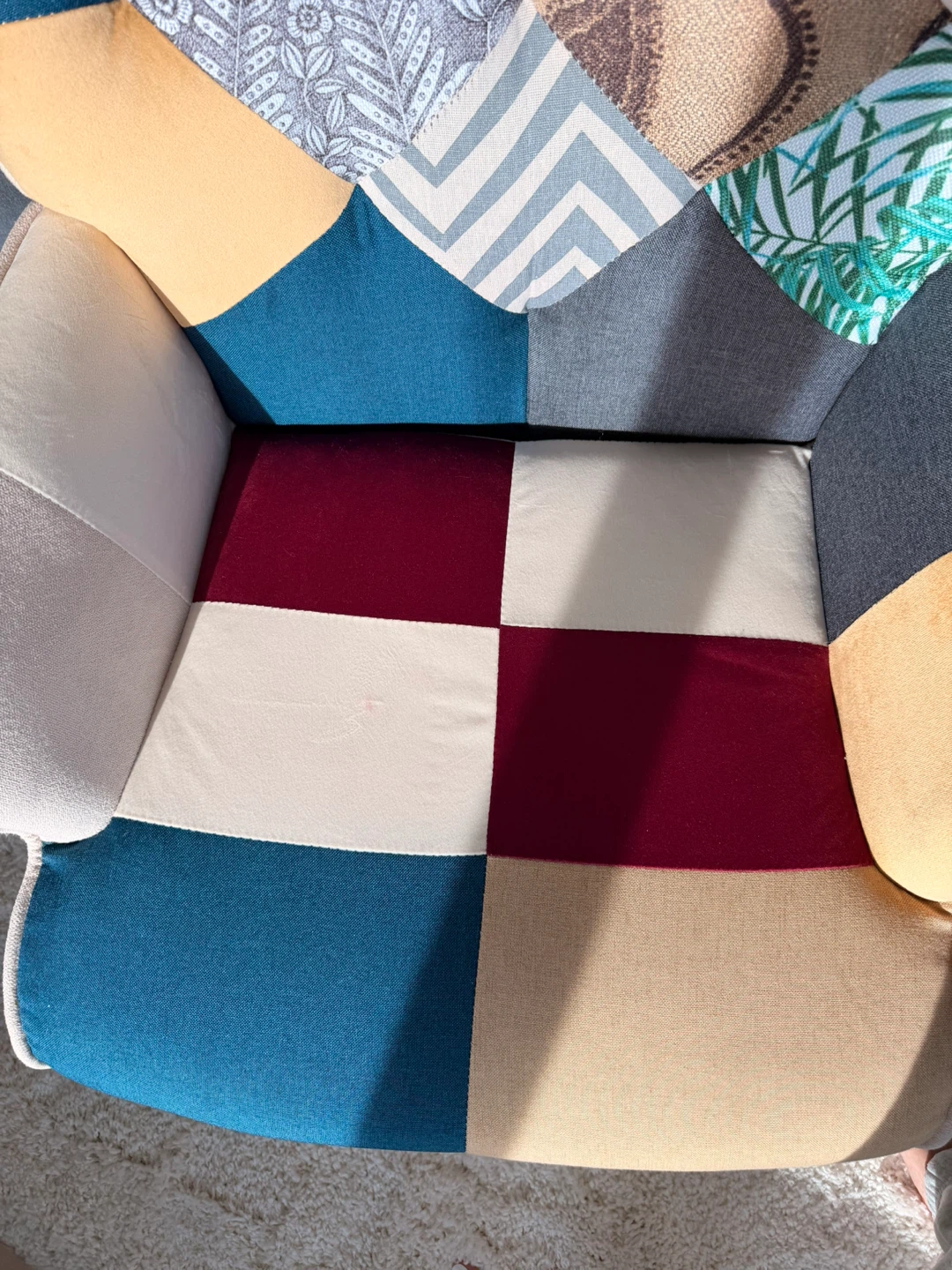 Heidegard Patchwork Accent Armchair (Wayfair) - photo 3