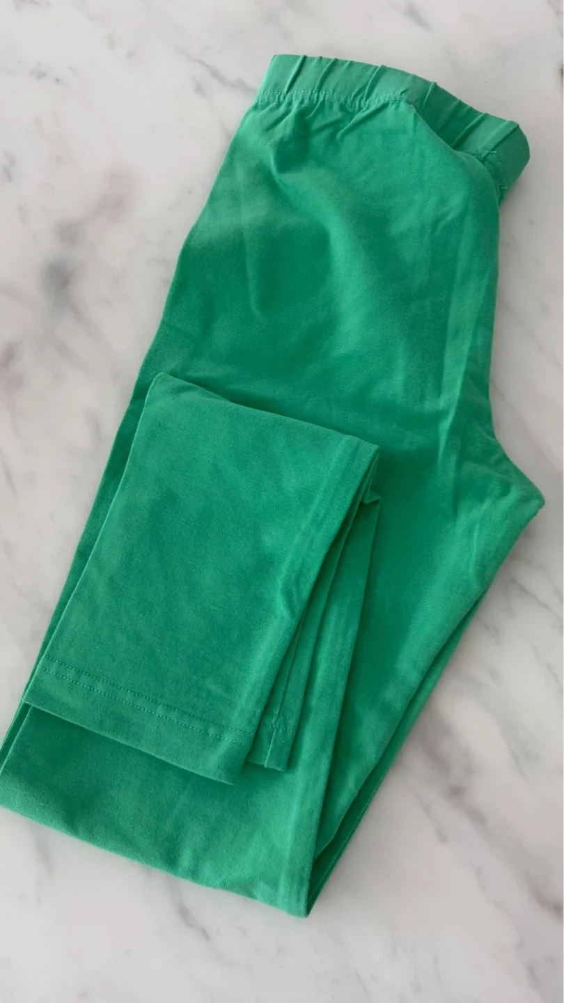 Escada Sport Green Cotton Blend Leggings Size S