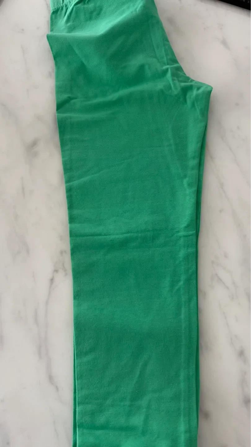 Escada Sport Green Cotton Blend Leggings Size S - photo 3