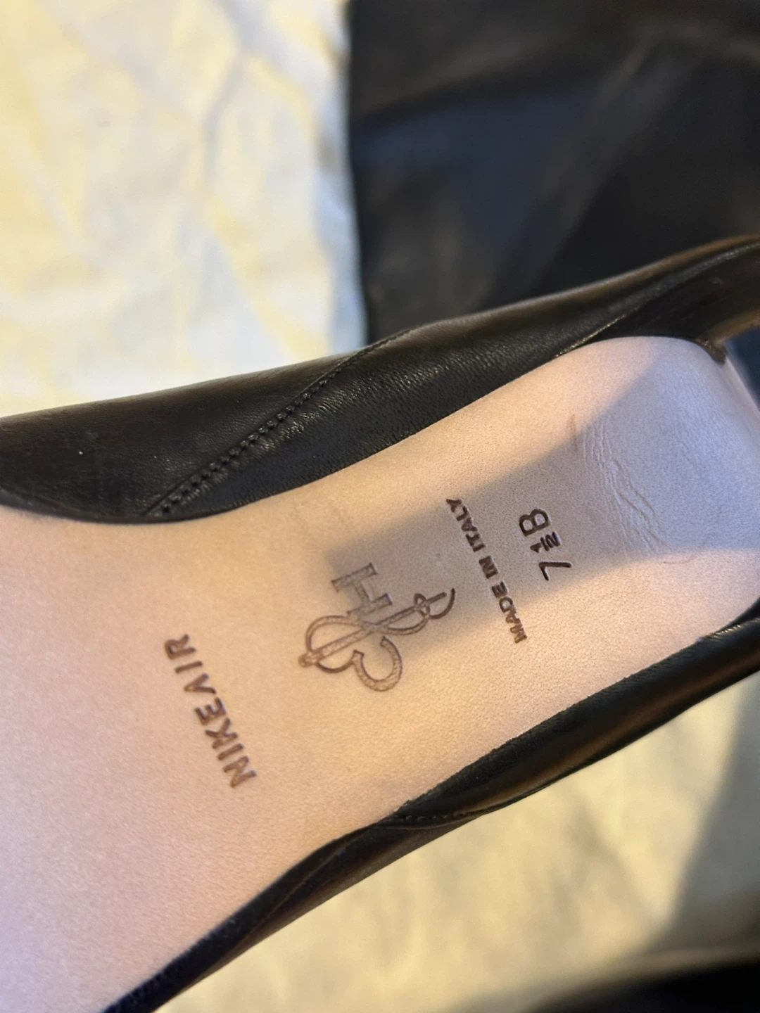 Cole Haan Black Leather Knee-High Boots - Size 7.5B - photo 3