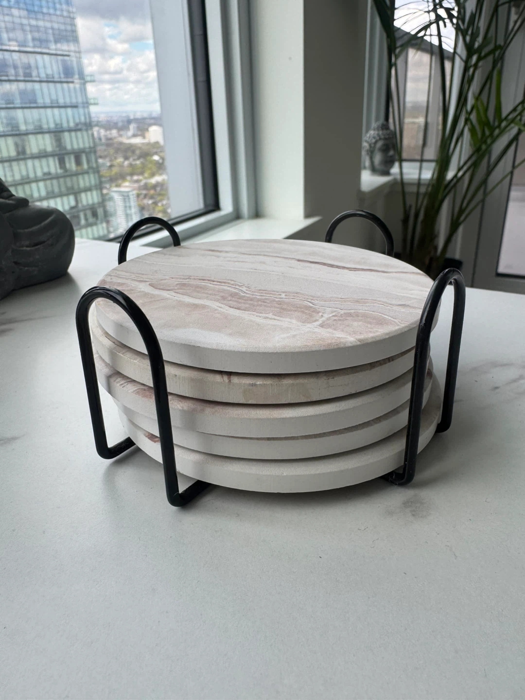 Marble coffee coaster