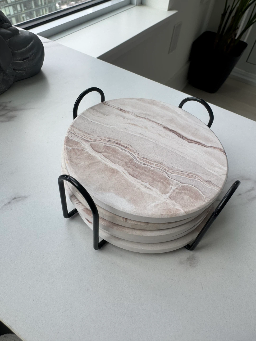 Marble coffee coaster - photo 2