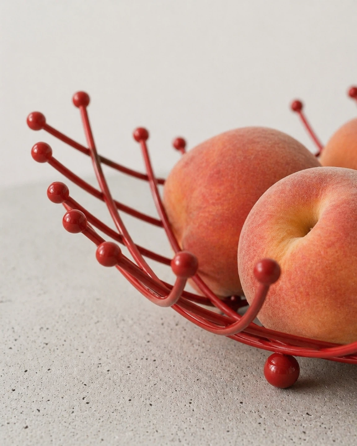 Vintage Red Wire Fruit Bowl - photo 3