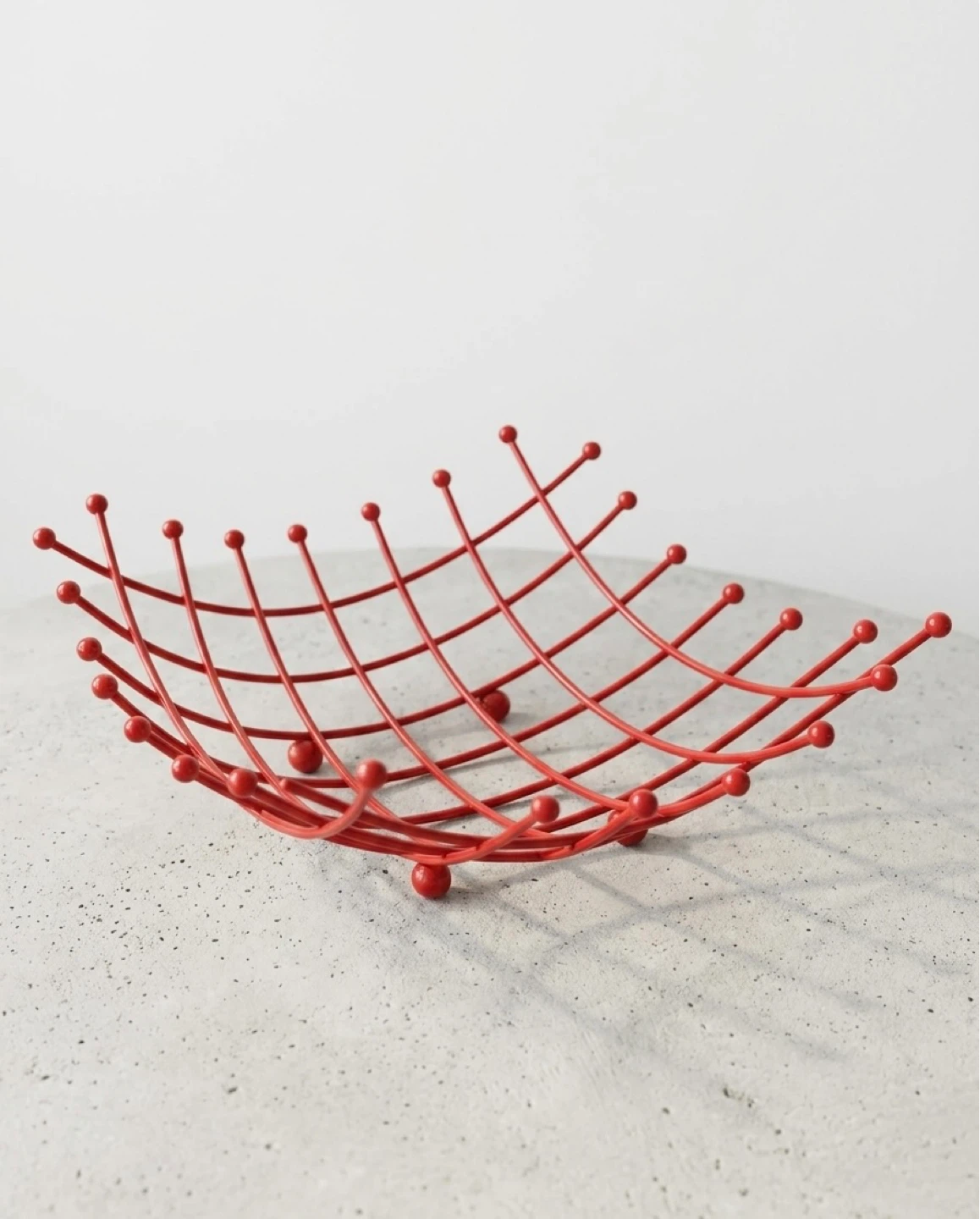 Vintage Red Wire Fruit Bowl - photo 2