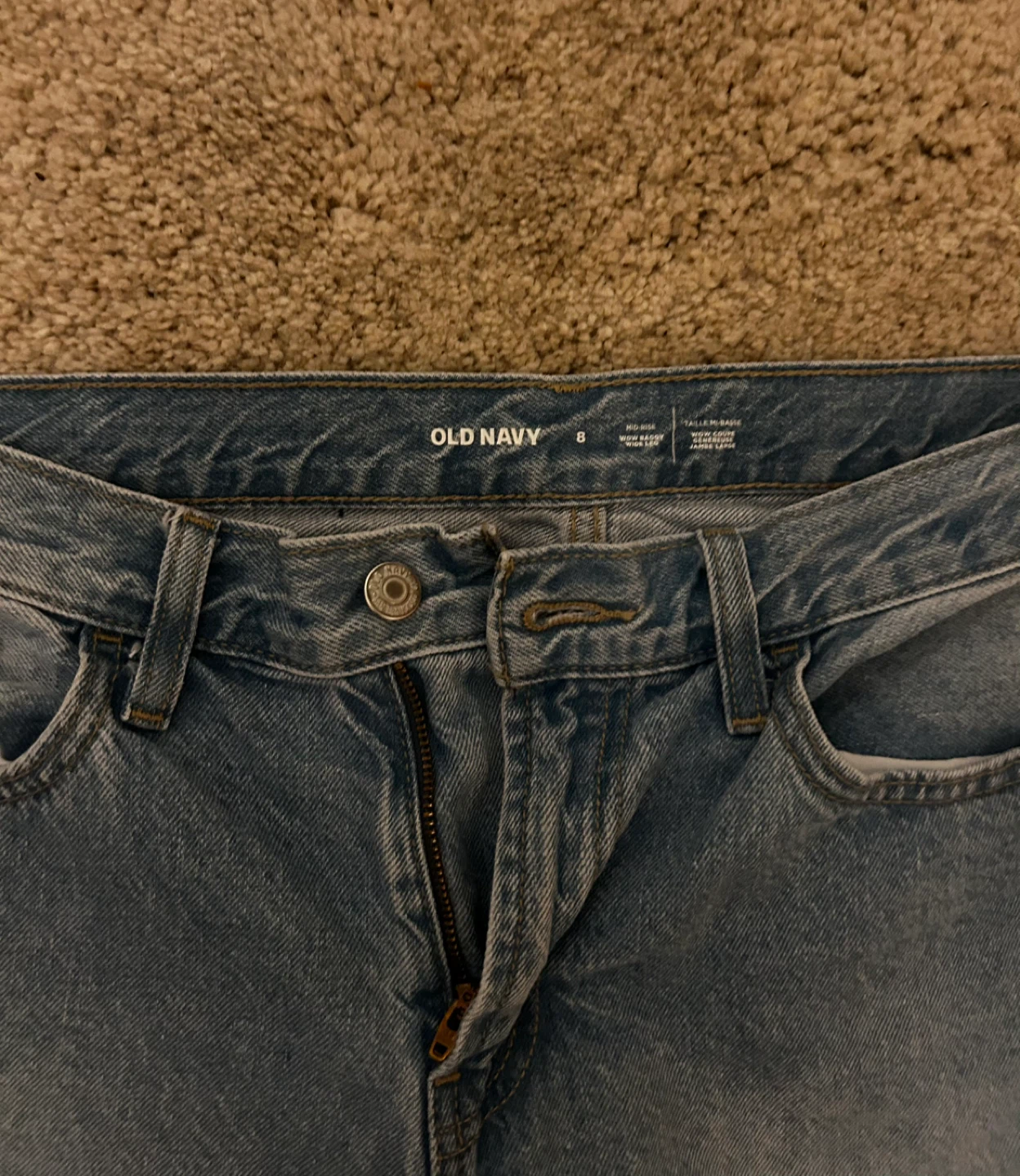 Old Navy Wide Leg Jeans Size 8 - photo 3