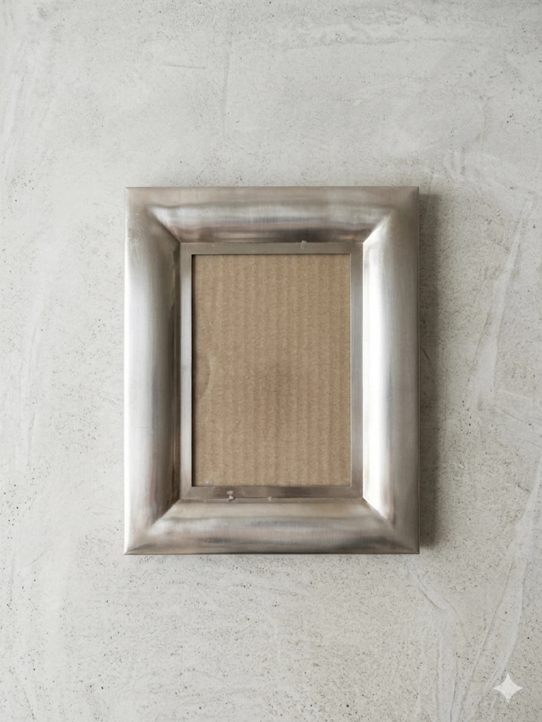 Sicura Wide Curve Brushed Silver Metal Frame - photo 2