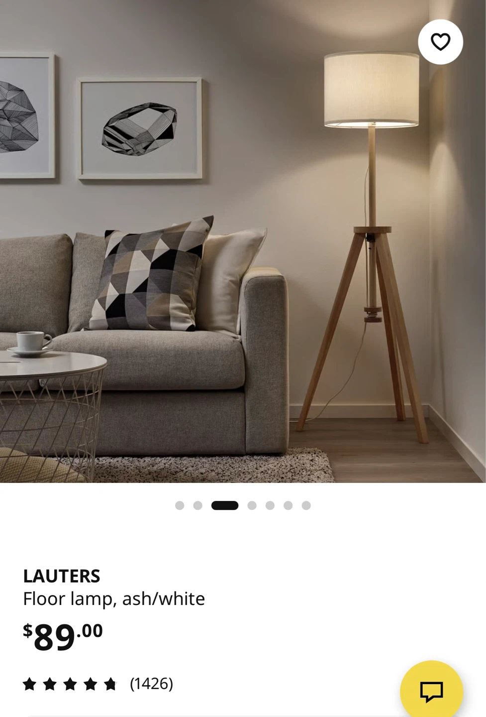 IKEA LAUTERS Floor Lamp - Ash/White - photo 3