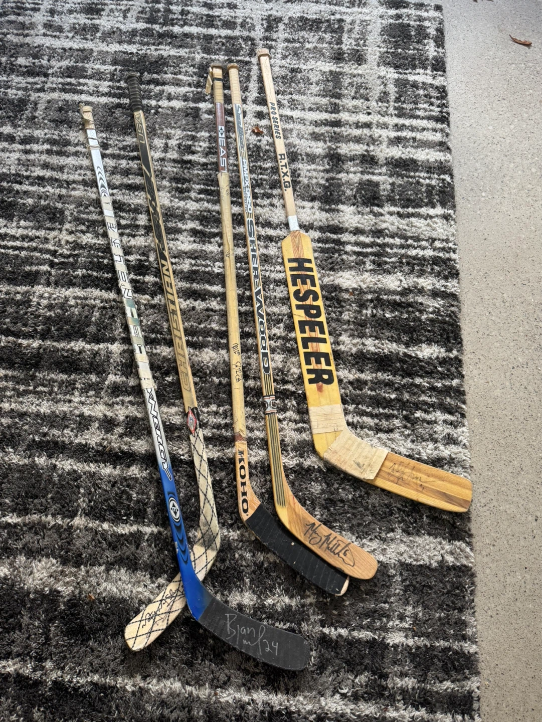 Signed hockey stick lot