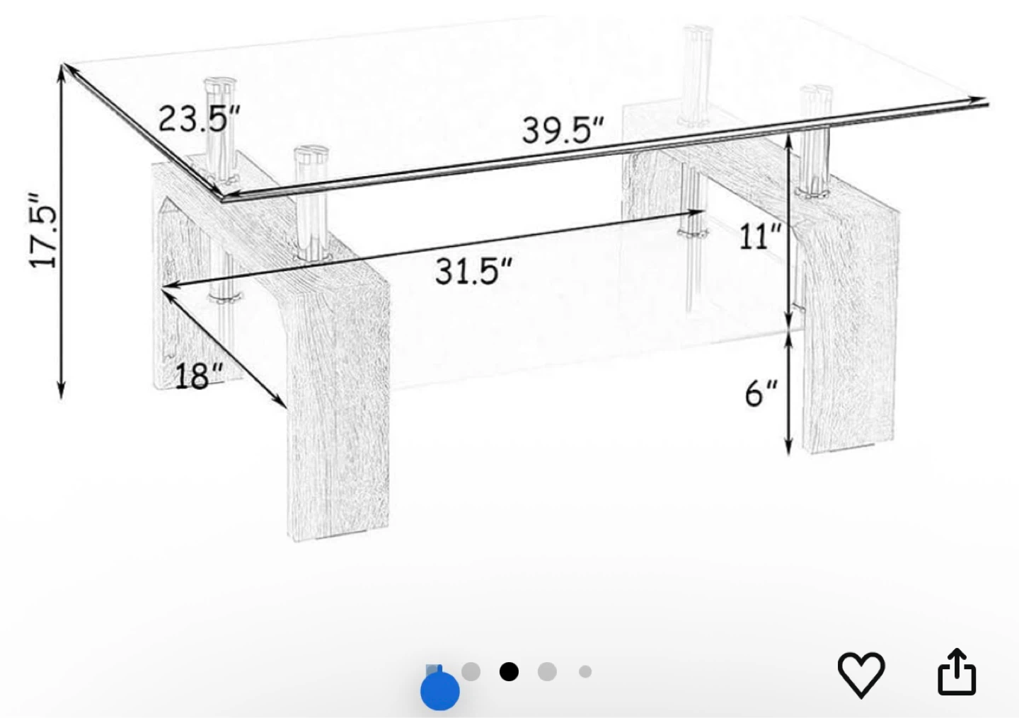 Modern Glass Coffee Table - photo 2