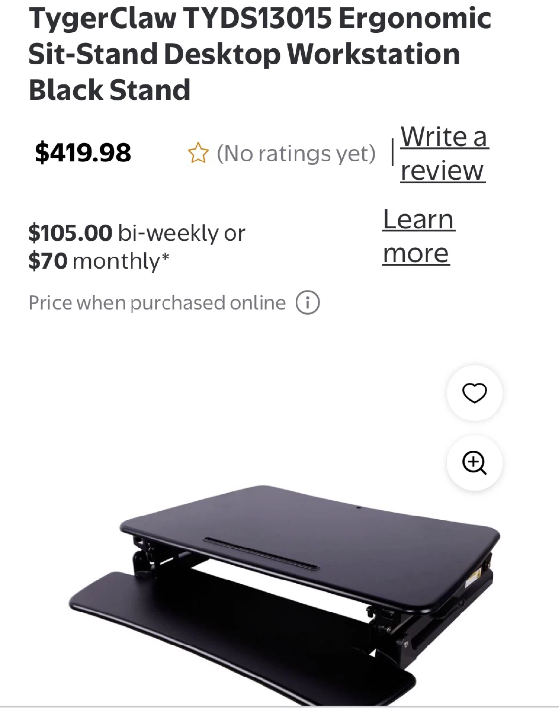 FlexiSpot Ergonomic Sit-Stand Desktop Workstation - photo 4
