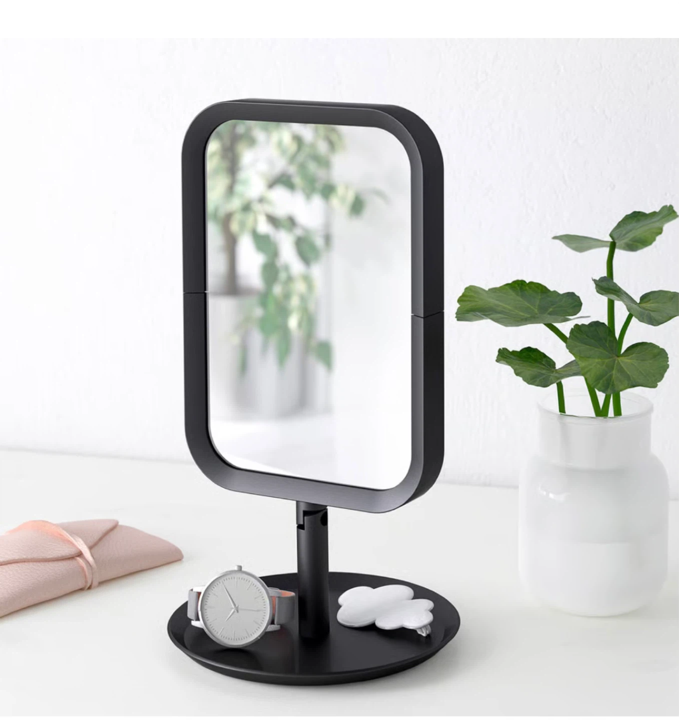 IKEA LINDBYN Table Mirror, Black, 14x27 cm - photo 3