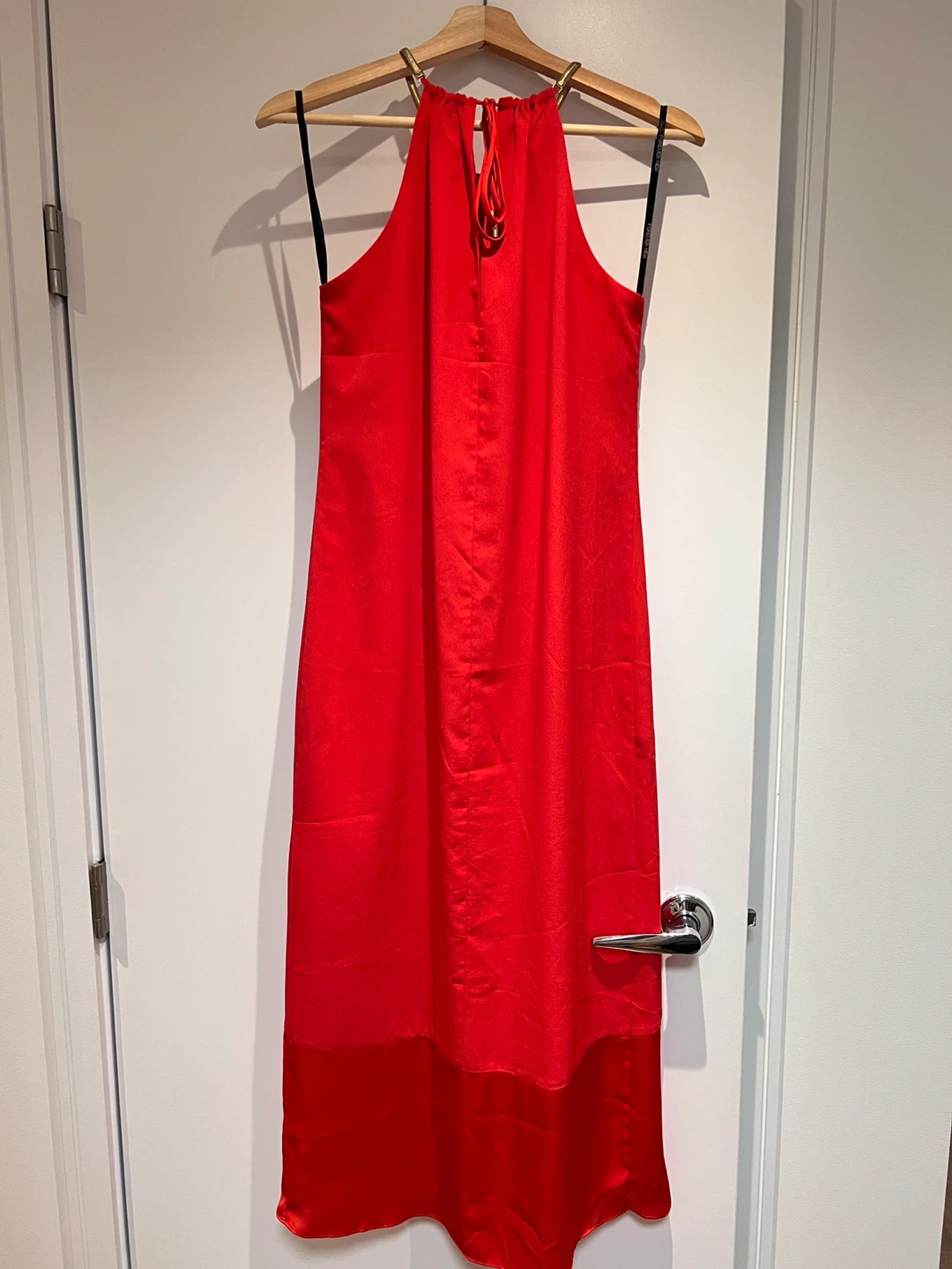 Forever New Petite Red Halter Dress Size 2 - photo 2