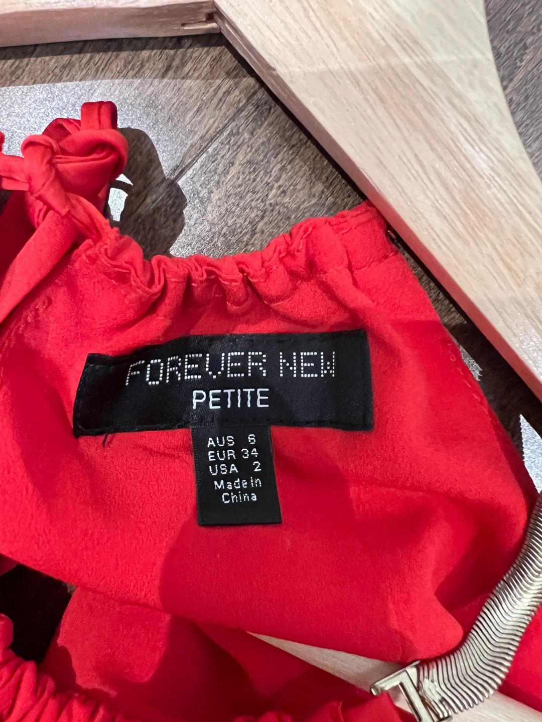 Forever New Petite Red Halter Dress Size 2 - photo 3