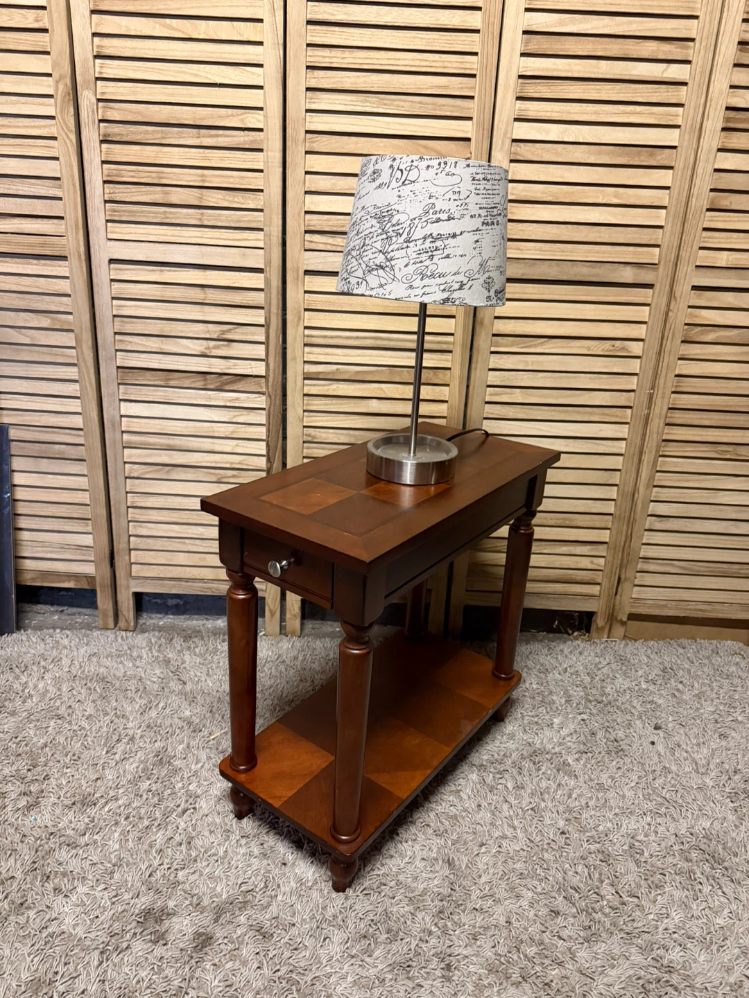 Wooden End Table - photo 3