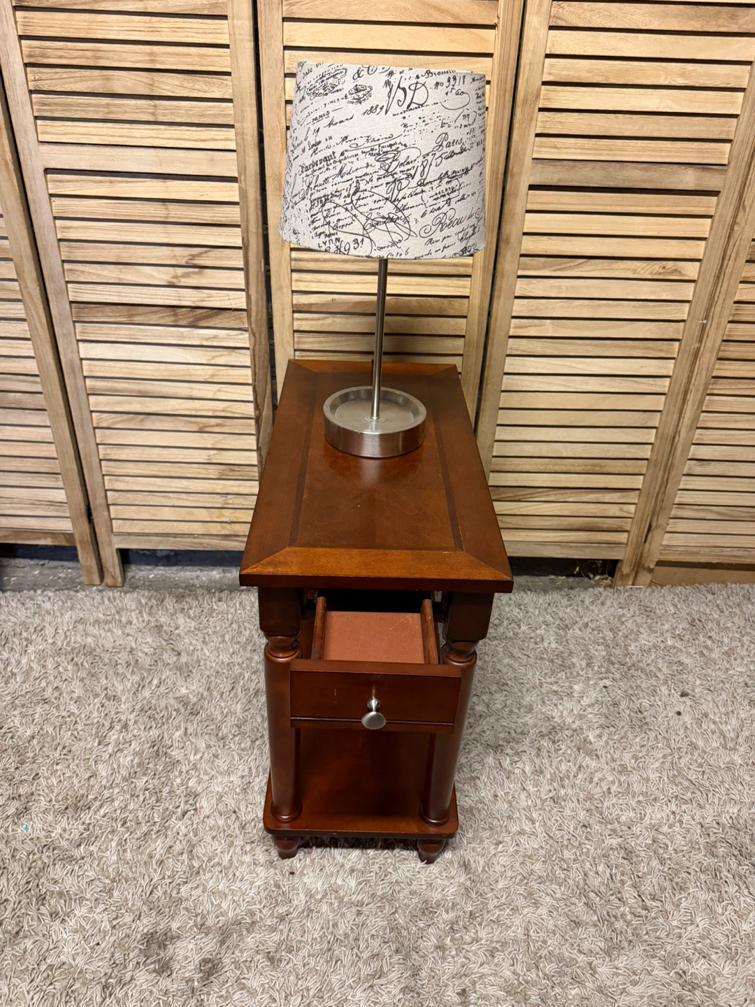 Wooden End Table - photo 4