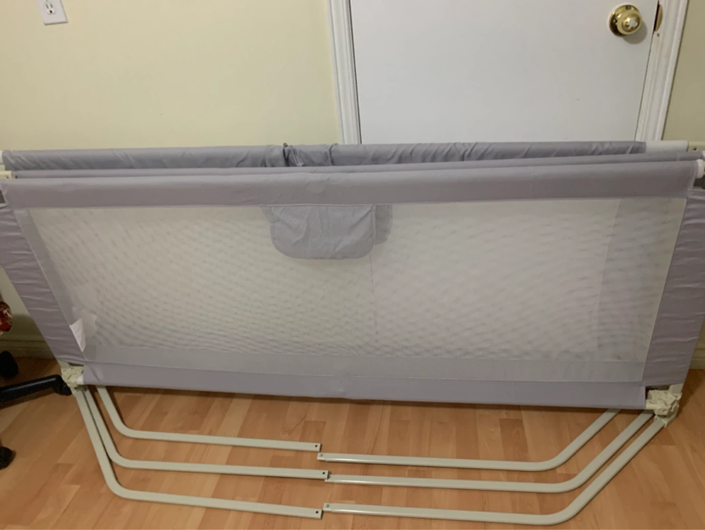 Grey Baby Bed Rail