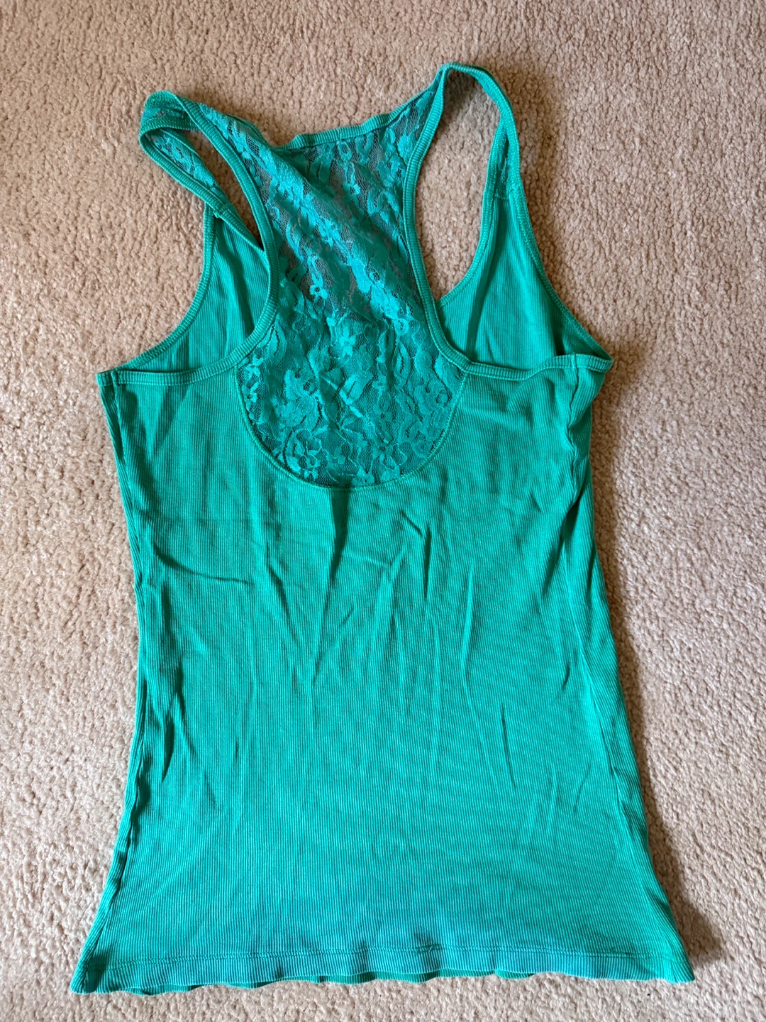 Kismet Green  Lace Back Tank Top L/G - photo 3