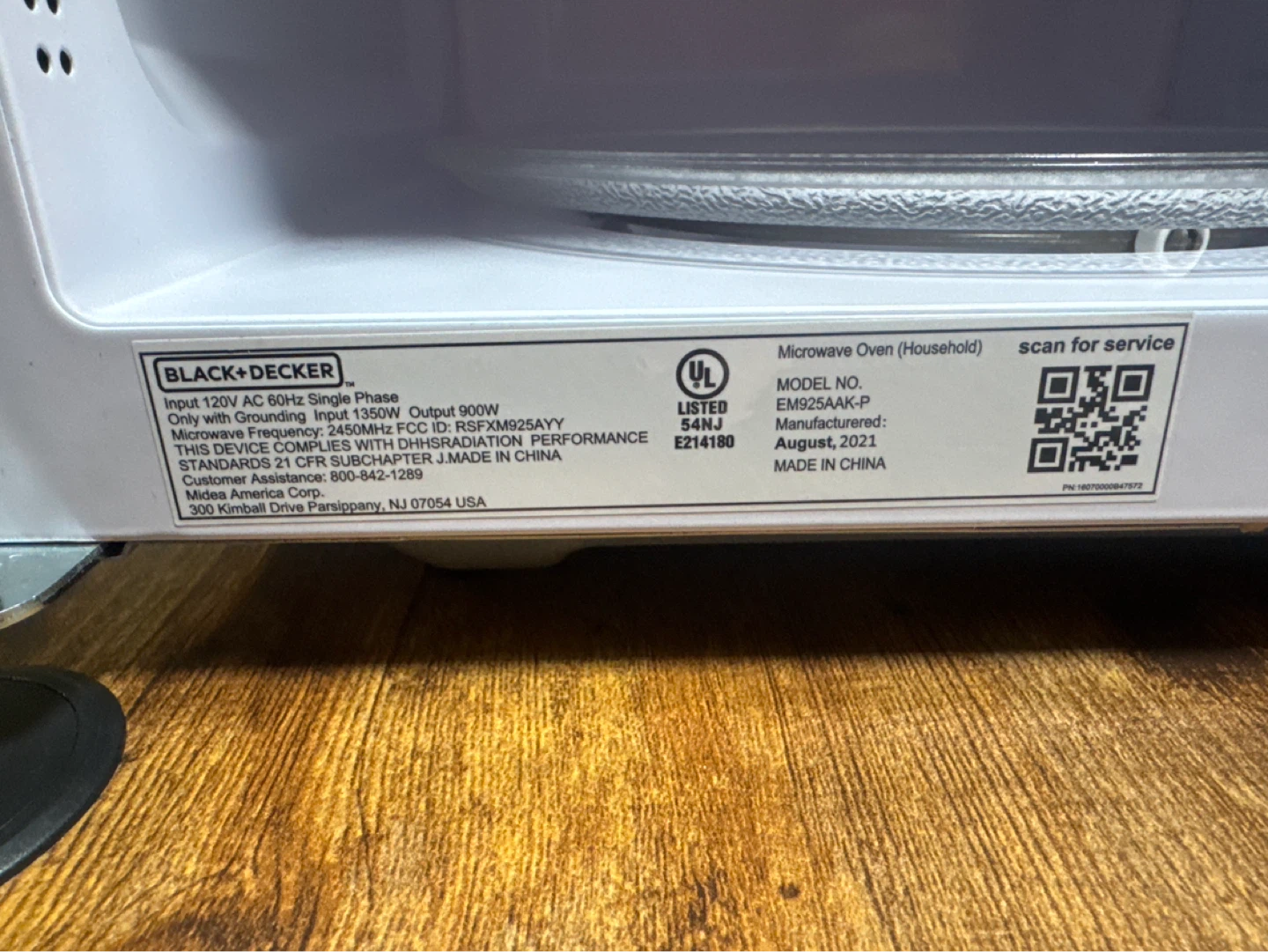 BLACK+DECKER Microwave Oven EM925AAK-P - photo 3
