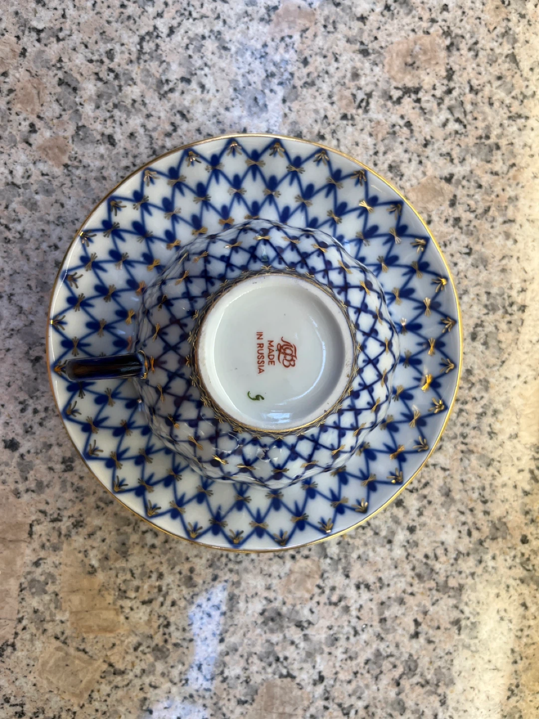 Imperial Porcelain "Cobalt Net" Tea Set - photo 2