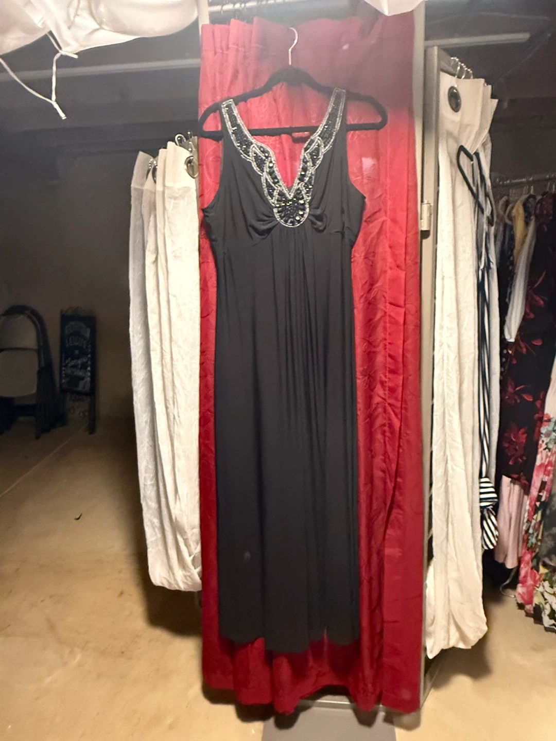 RN Studio Black Embellished Maxi Dress Size XL - photo 3