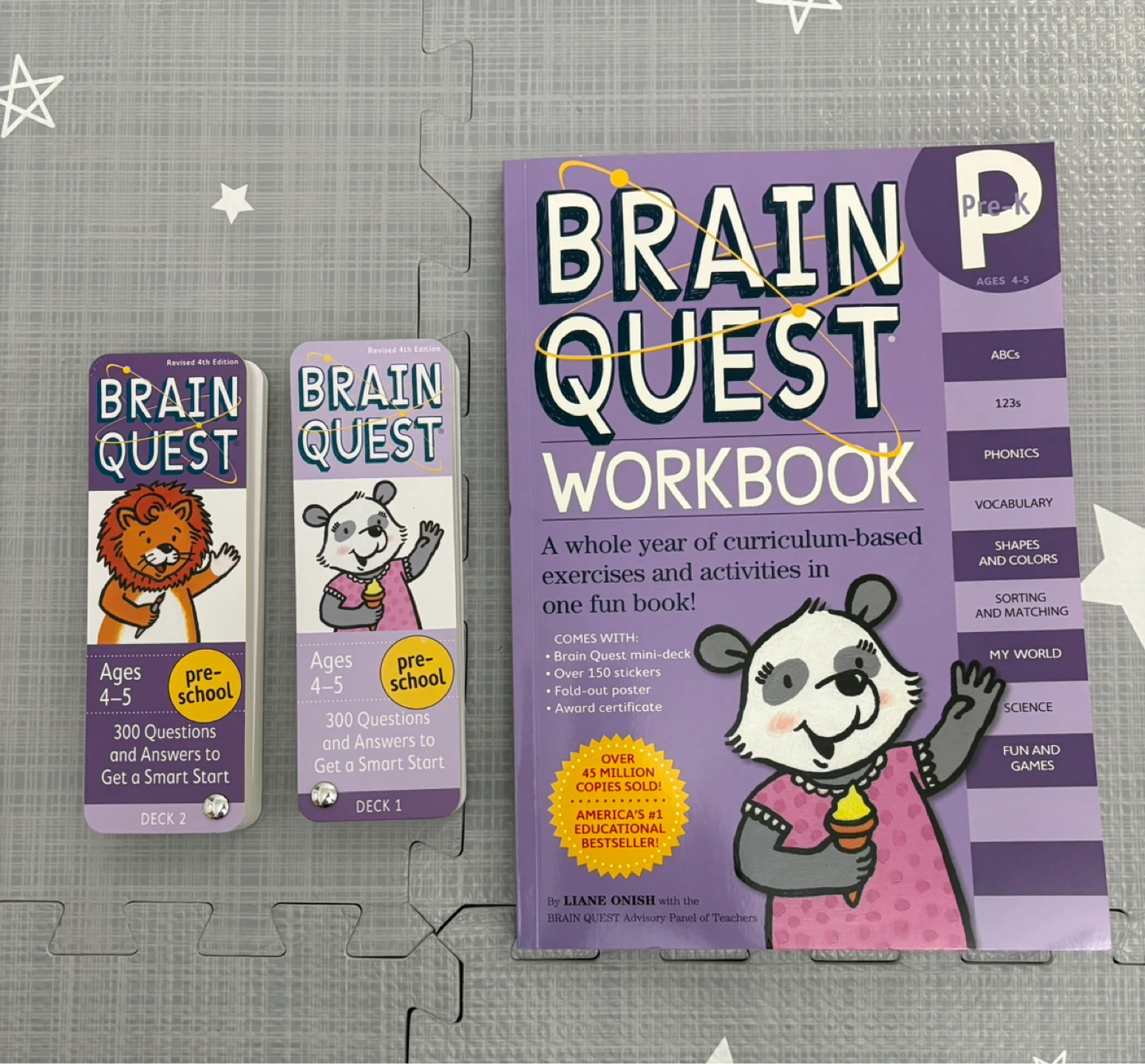 Brain Quest Workbook and Card Decks Ages 4-5