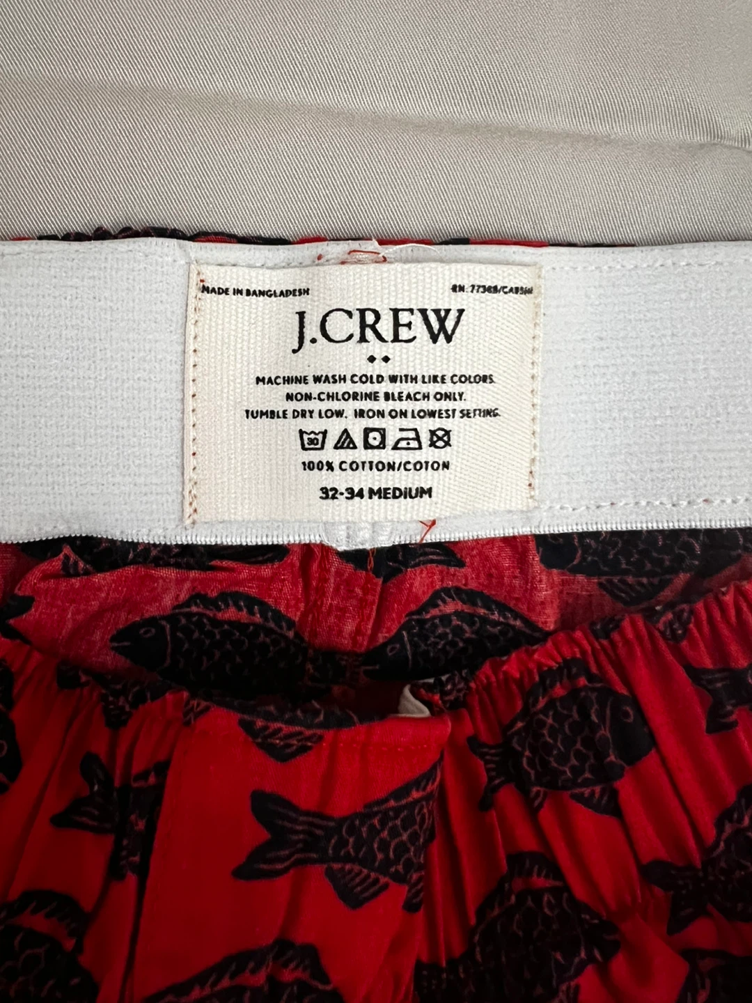 J Crew Fish Print Mens Shorts - photo 2