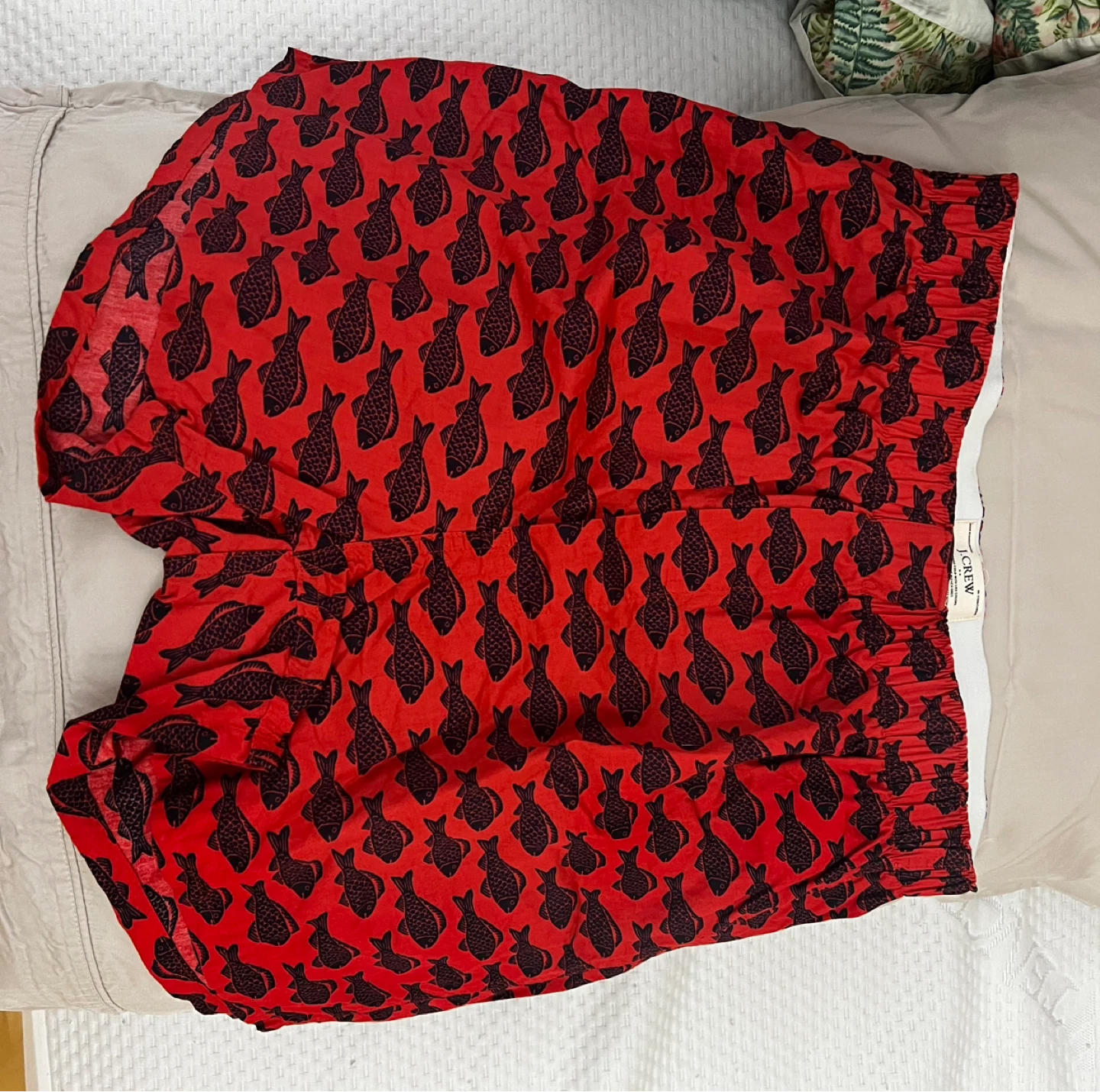 J Crew Fish Print Mens Shorts
