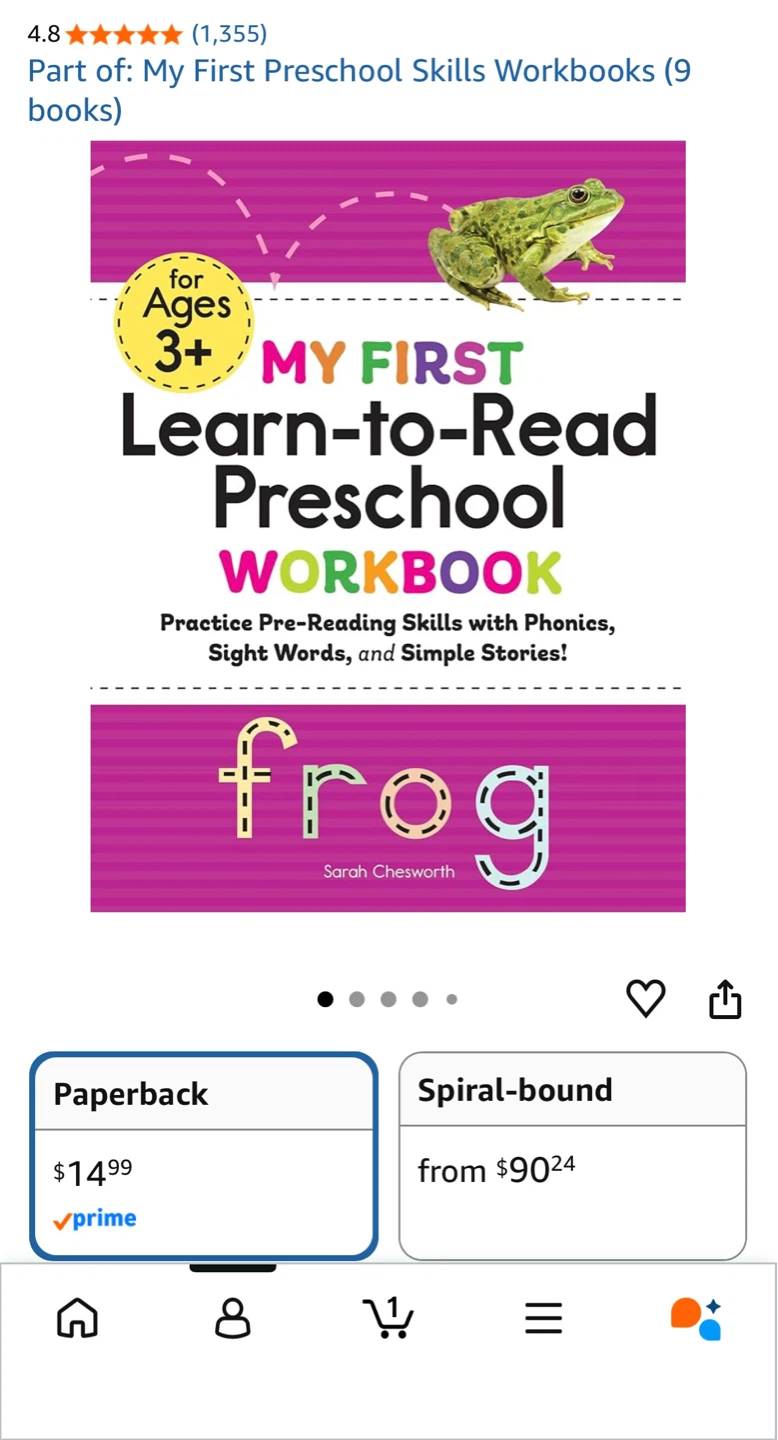 Learn-to-Read Preschool & Wipe-Clean Workbook - photo 2