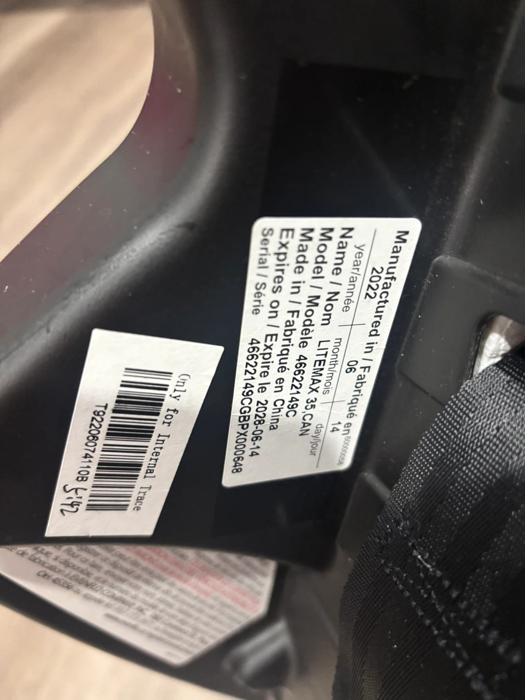 Evenflo Litemax 35 infant car seat - photo 3