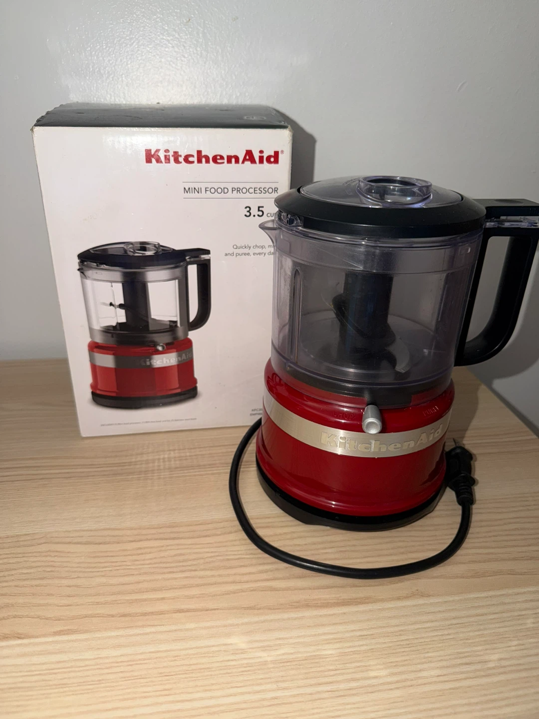 KitchenAid Red Mini Food Processor 3.5 Cup