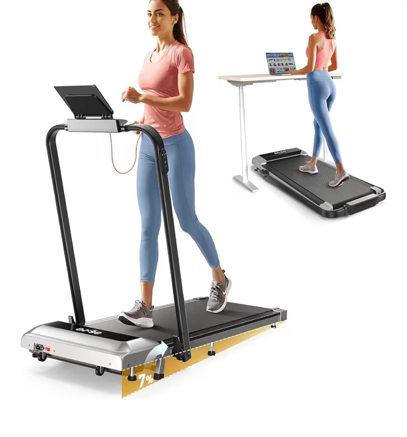 Walking Pad with incline/ Treadmill