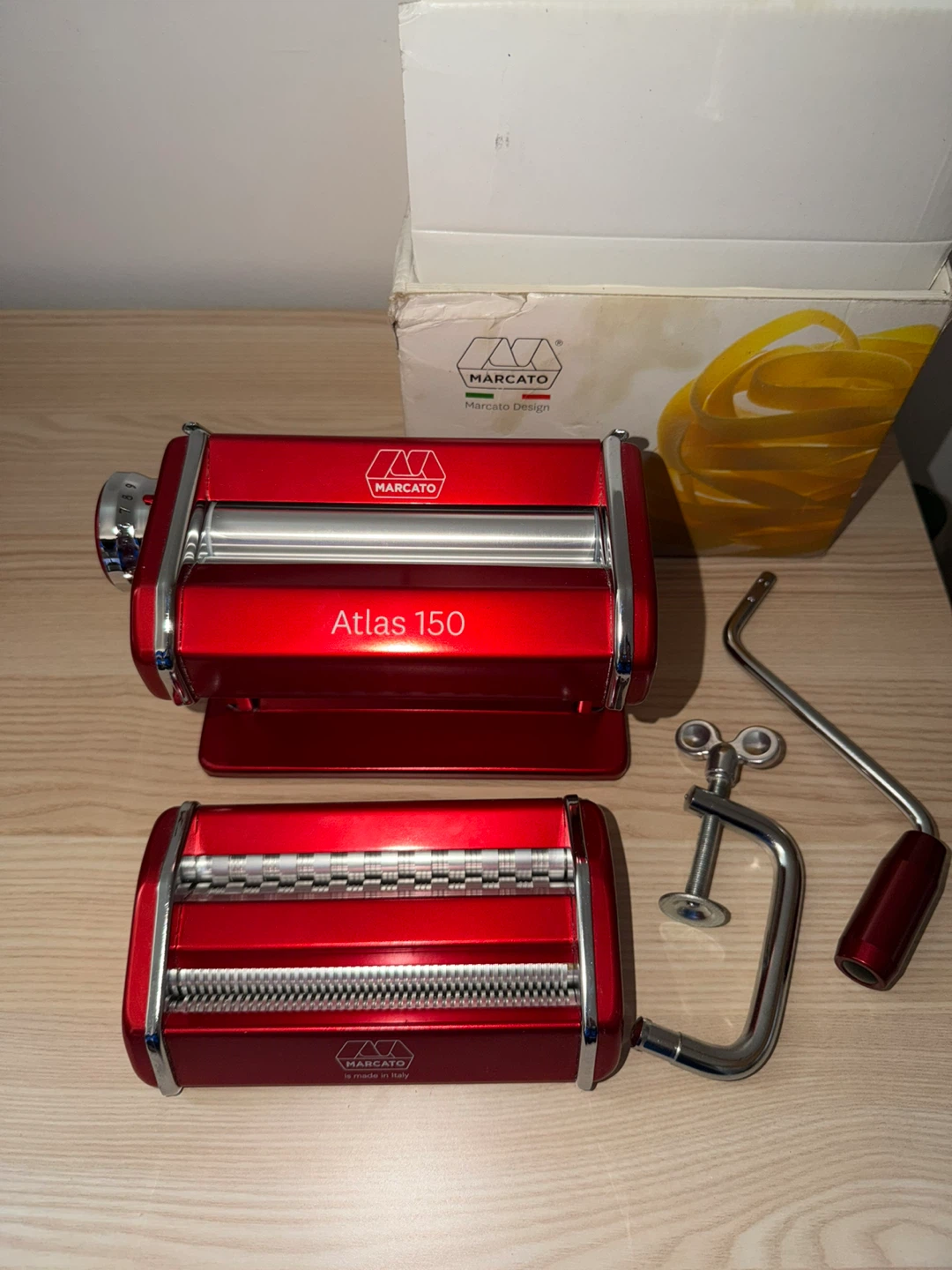 Marcato Atlas 150 Pasta Maker - Red - photo 2