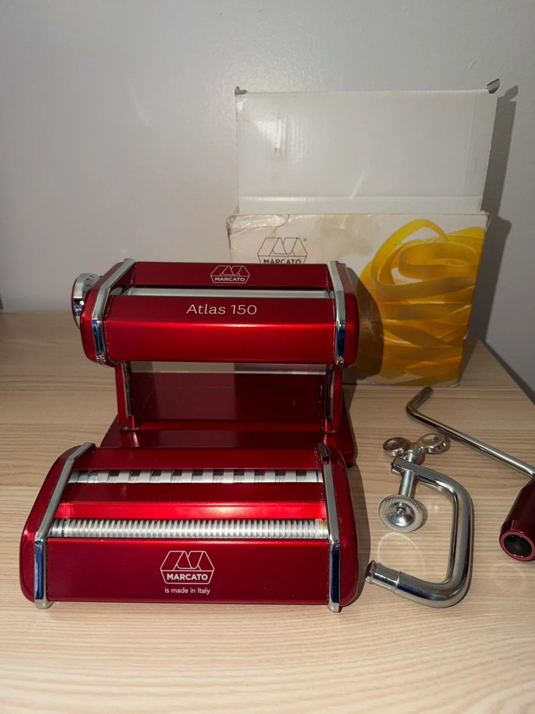 Marcato Atlas 150 Pasta Maker - Red - photo 3