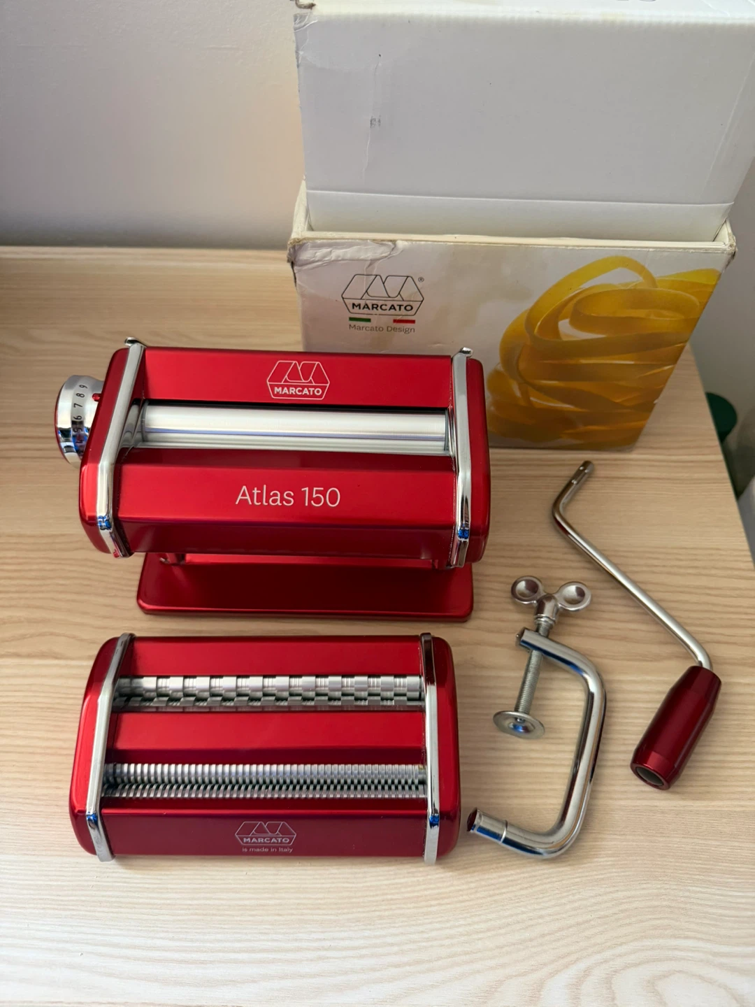 Marcato Atlas 150 Pasta Maker - Red